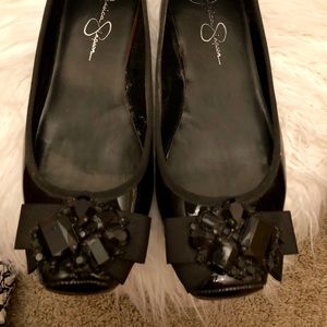 Jessica Simpson Ballet jeweled flats. EUC